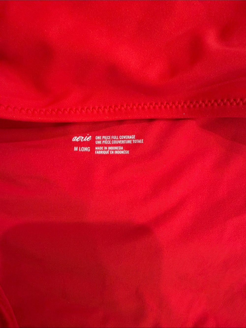 Aerie Red One-Piece Swimsuit - Classic Strappy Style - Picture 2 of 3